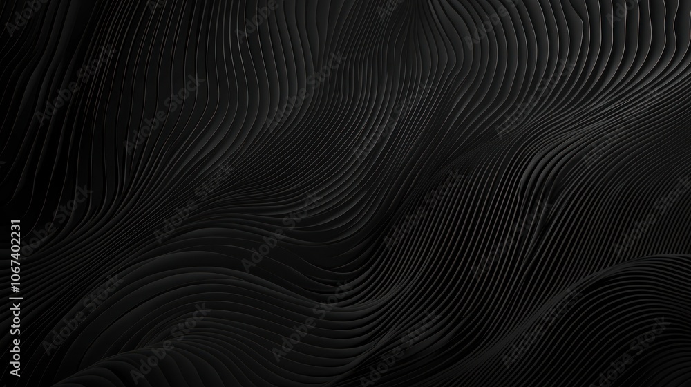 A textured black background with flowing wave patterns, creating a modern and sleek aesthetic. A textured black background with flowing wave patterns, creating a modern and sleek aesthetic.