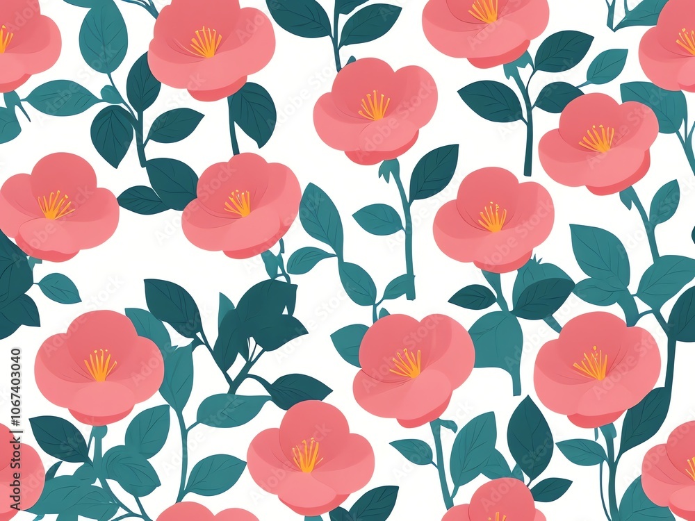 Pink Flower Pattern Pink Flower Pattern