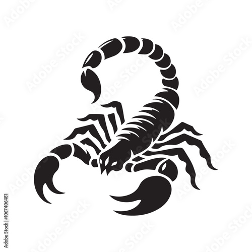 Detailed Scorpion Silhouette Vector Illustrations – Perfect for T-shirt Designs photo