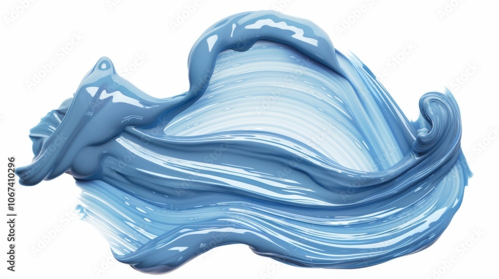 Abstract Blue Paint Stroke - Digital Art Texture Abstract Blue Paint Stroke - Digital Art Texture