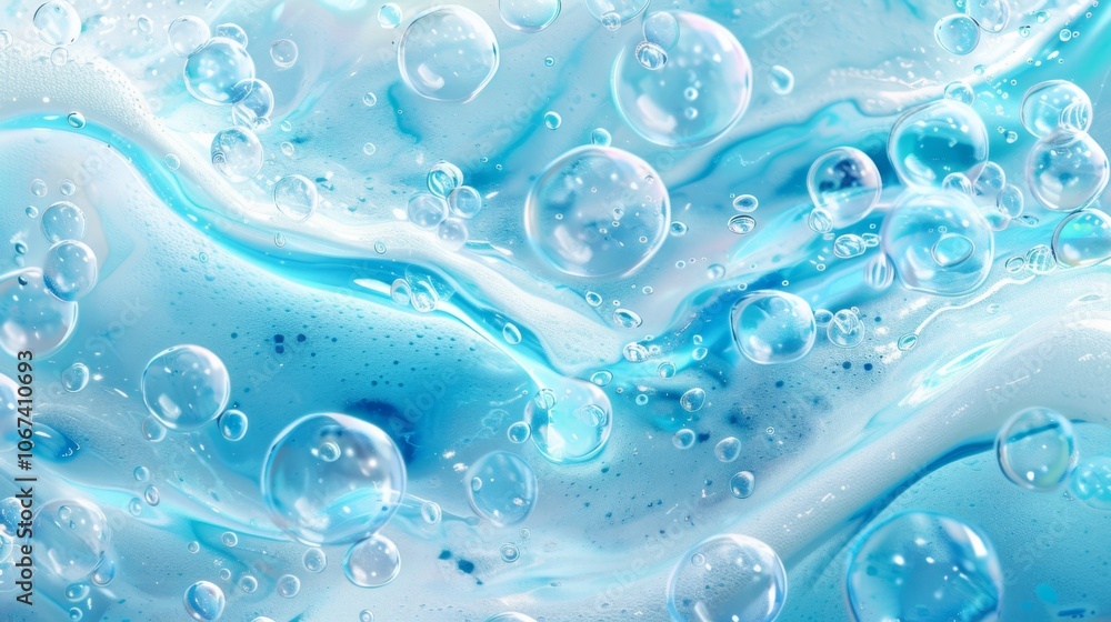 Abstract Blue Water Bubbles Texture Background Abstract Blue Water Bubbles Texture Background