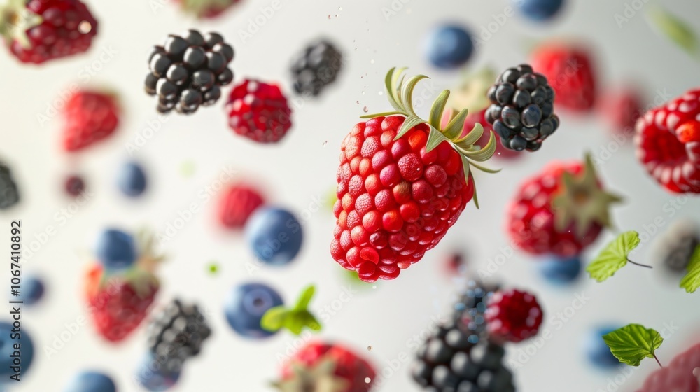 Fresh and Juicy Berries: A Delicious Mix of Raspberries, Blackberries, and Blueberries Fresh and Juicy Berries: A Delicious Mix of Raspberries, Blackberries, and Blueberries