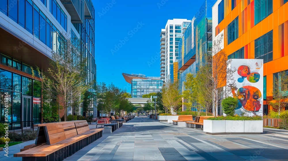 Obraz premium modern beautiful city