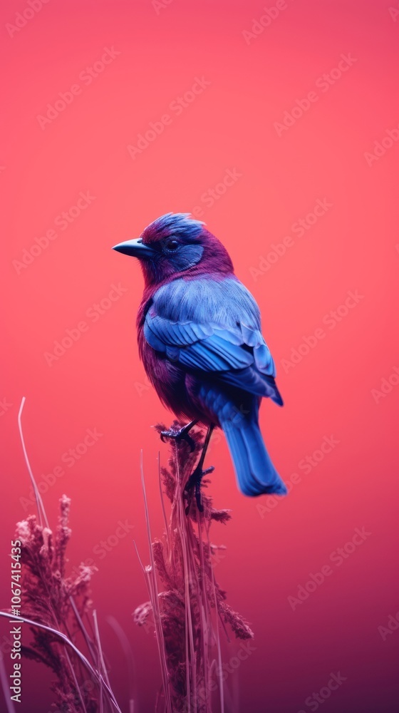 Fototapeta premium Photography of a bird animal nature red.