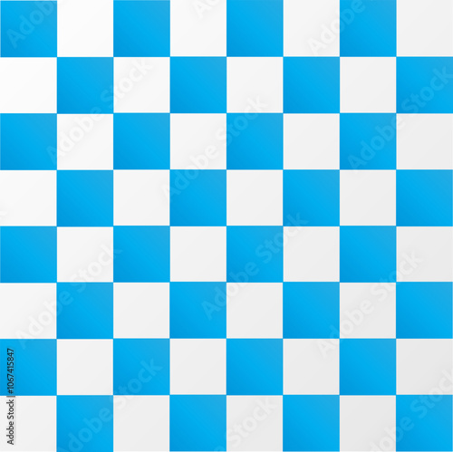 Blue and white checkered pattern background design. Wallpaper design