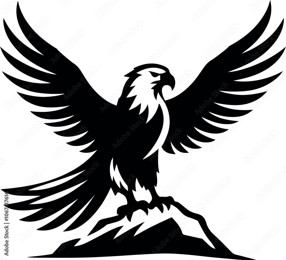 eagle vector silhouette illustration eagle vector silhouette illustration