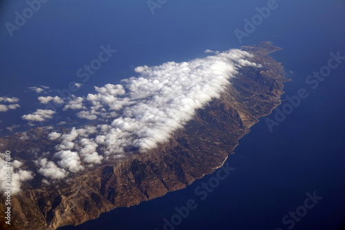 Blick aus einem Flugzeug photo