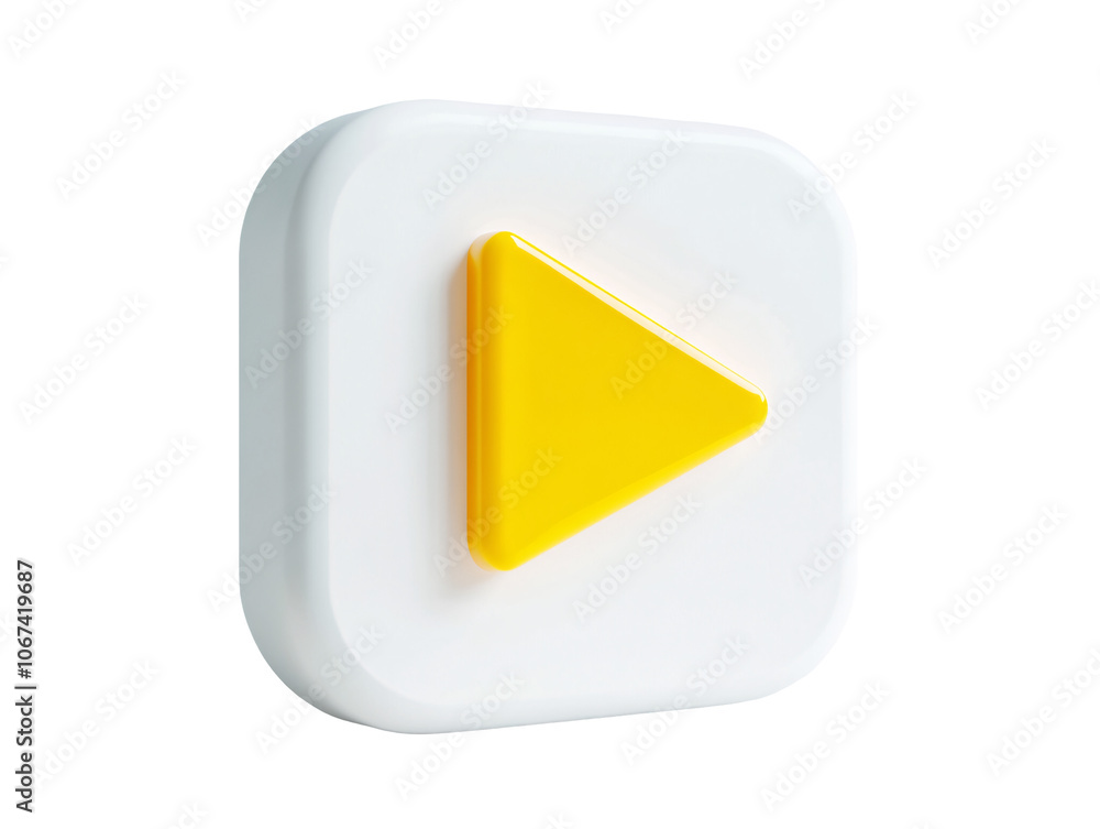 a white and yellow play button a white and yellow play button