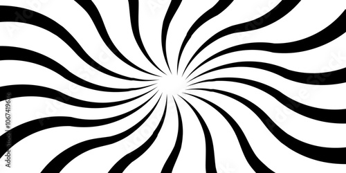 Abstract vector geometric background with irregularly shaped lines that are circularly distributed creating a sense of rotation and illusion. Colorful Retro Sun Rays Radial Vector Background. 