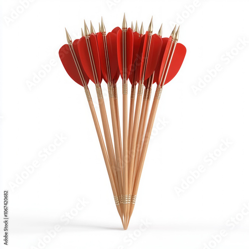 Archery Arrows Isolated