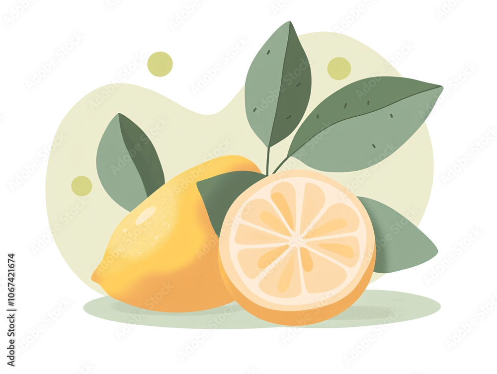 a lemon and a lemon cut in half a lemon and a lemon cut in half