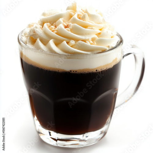 Coffee Whipped Cream Isolated