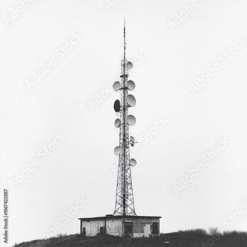 Communication Tower Isolated