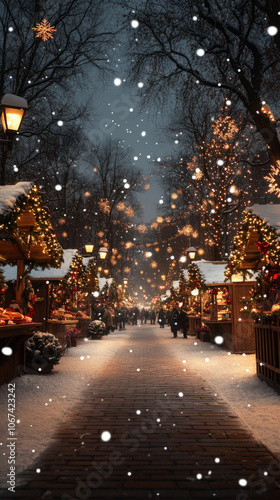 cozy street lined with wood...
