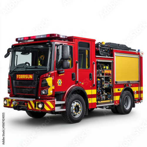Fire Engine Isolated