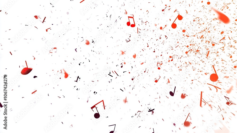 Abstract Music Notes Background Abstract Music Notes Background