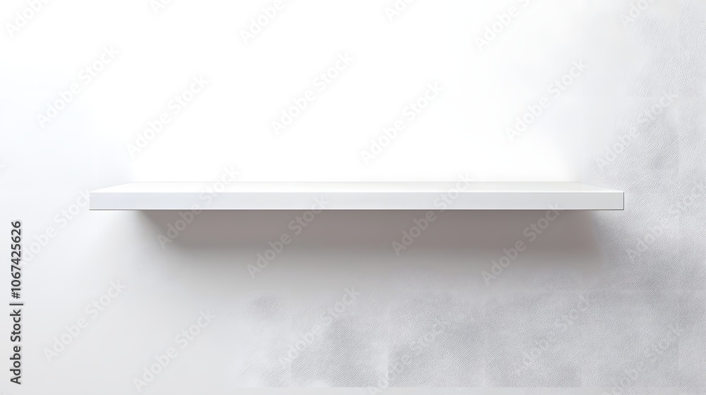 Sleek Decuple White MDF Wall Shelf on a Pure White Background A Clean and Modern Design for Contemporary Homes Sleek Decuple White MDF Wall Shelf on a Pure White Background A Clean and Modern Design for Contemporary Homes