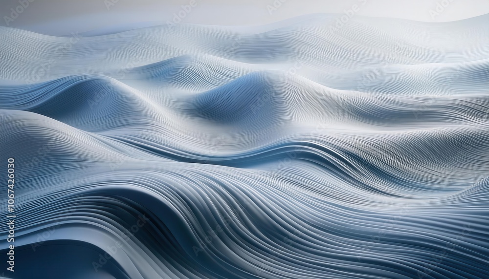 Abstract Minimalist Blue Wave Patterns. Flowing Lines and Textured Surfaces Representing Serenity, Movement, and Organic Fluidity for Concepts in Design, Calm, and Nature Inspired Aesthetics Abstract Minimalist Blue Wave Patterns. Flowing Lines and Textured Surfaces Representing Serenity, Movement, and Organic Fluidity for Concepts in Design, Calm, and Nature Inspired Aesthetics