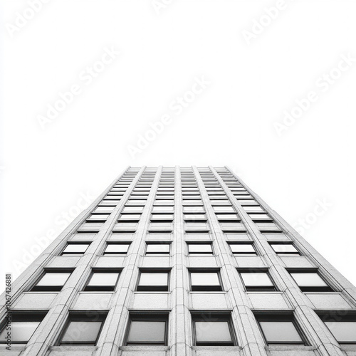 Office Block Isolated