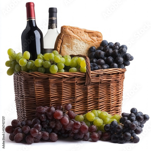 Picnic Basket Isolated