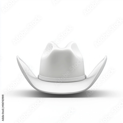 White Cowboy Hat Isolated