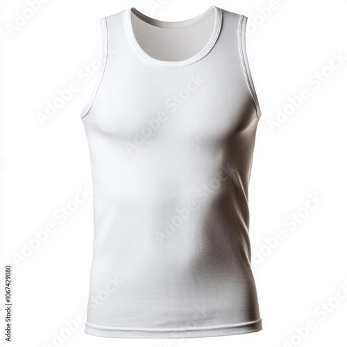 White Tank Top Isolated