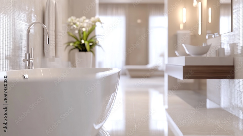 Fototapeta premium Modern Bathroom Interior Design