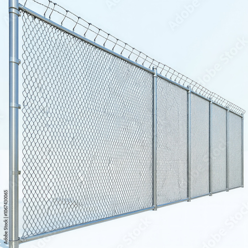 Wire Fence Isolated