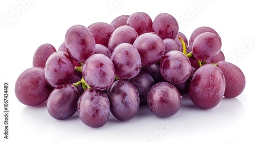 Fresh Red Grapes Bunch Juicy Fruit Healthy Food Vitamin C Dietary Fiber Antioxidant Sweet Taste