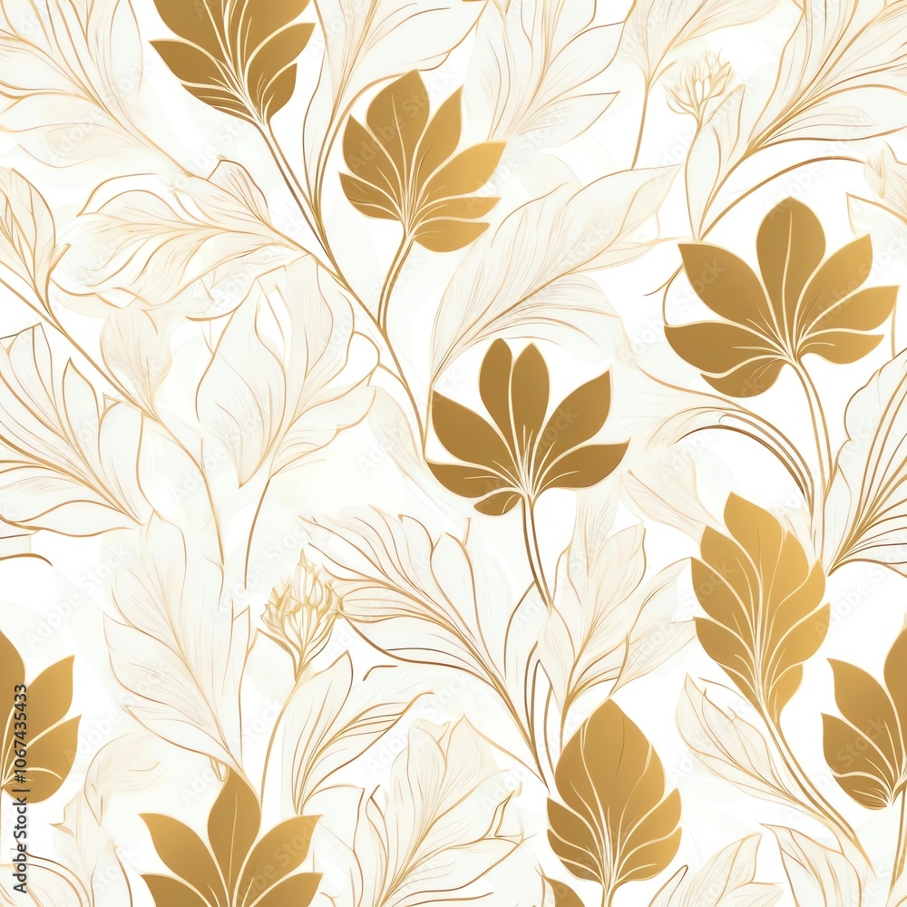 Golden Floral Pattern Golden Floral Pattern