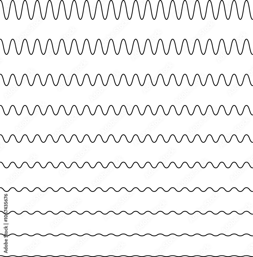 Water wave, sea wave, Wavy line set. Line water waves icon, sign vector. Set of seamless wavy - curvy and zigzag - criss cross horizontal lines. Water logo, symbol or sign vector collection. Water wave, sea wave, Wavy line set. Line water waves icon, sign vector. Set of seamless wavy - curvy and zigzag - criss cross horizontal lines. Water logo, symbol or sign vector collection.