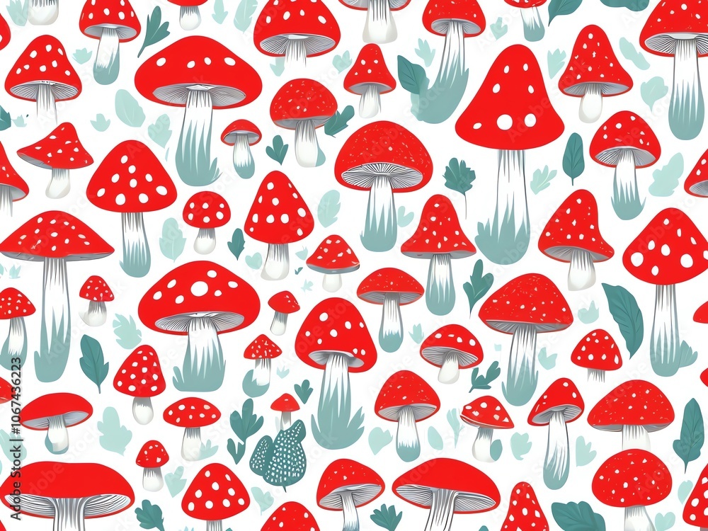 Red Mushroom Pattern Red Mushroom Pattern