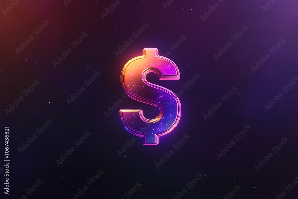 Neon Dollar Sign: A Symbol of Wealth and Success Neon Dollar Sign: A Symbol of Wealth and Success