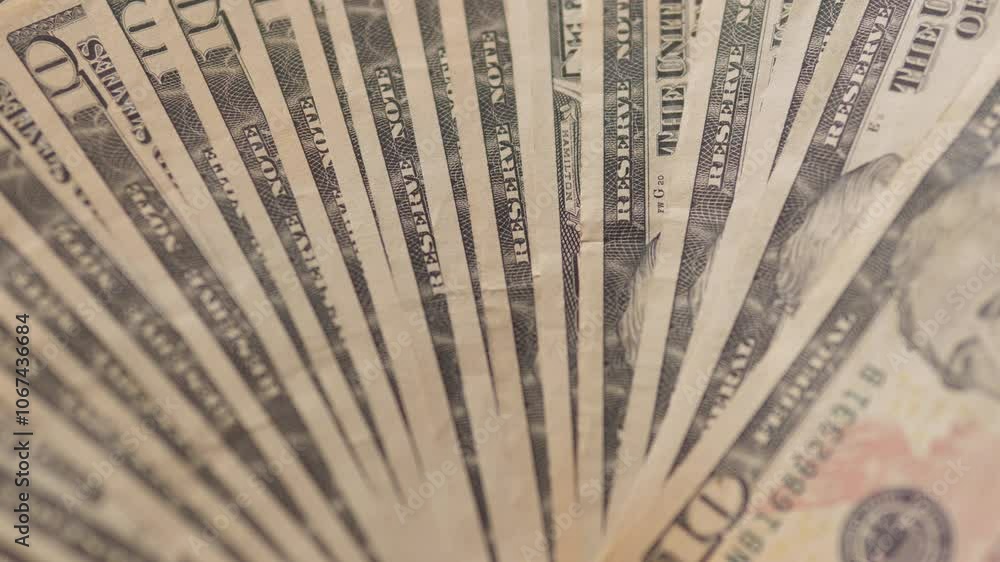 A beautiful arrangement of American dollar bills that showcases their intricate details and textures A beautiful arrangement of American dollar bills that showcases their intricate details and textures