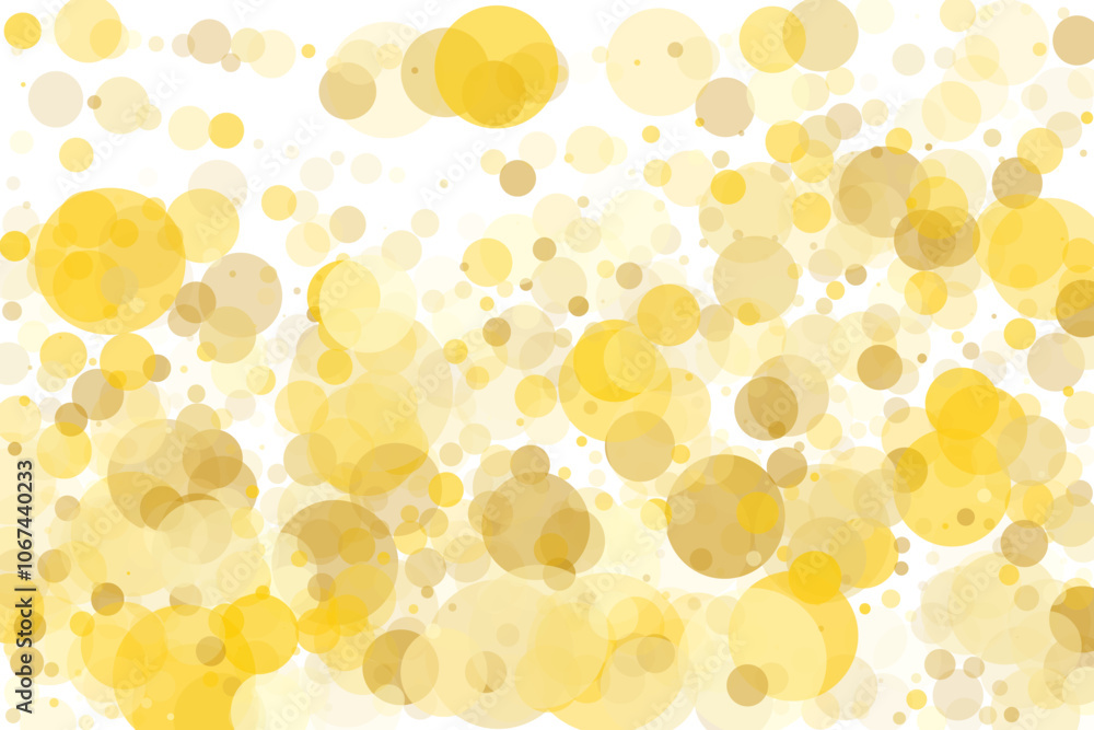Light yellow, Golden bokeh background. Scalable vector illustration. Pattern with circles of different scale and transparency with overlap. Easy background for banners, web pages, ads, Wallpapers Light yellow, Golden bokeh background. Scalable vector illustration. Pattern with circles of different scale and transparency with overlap. Easy background for banners, web pages, ads, Wallpapers