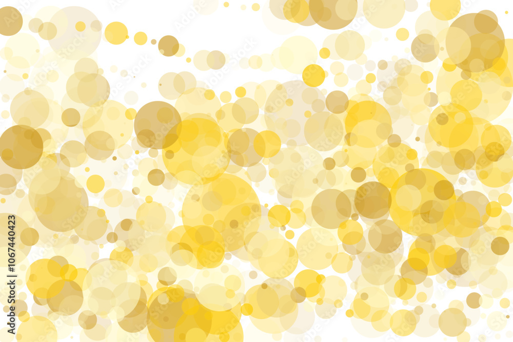 Light yellow, Golden bokeh background. Scalable vector illustration. Pattern with circles of different scale and transparency with overlap. Easy background for banners, web pages, ads, Wallpapers Light yellow, Golden bokeh background. Scalable vector illustration. Pattern with circles of different scale and transparency with overlap. Easy background for banners, web pages, ads, Wallpapers