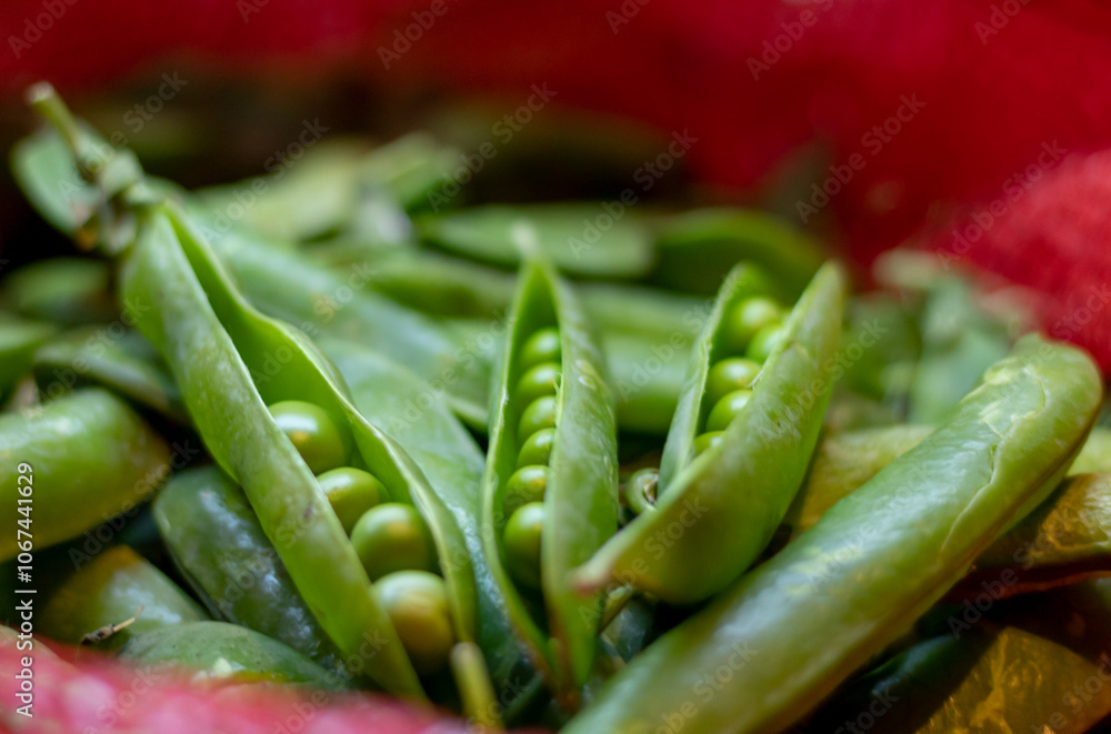 Fresh green peas. The natural color and texture of shelled peas. Fresh green peas. The natural color and texture of shelled peas.