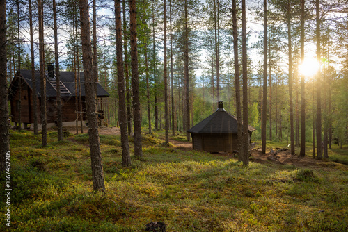 cabin by the river
