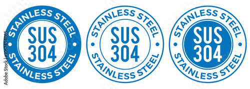 Stainless steel SUS 304 badge logo. Suitable for product label and information