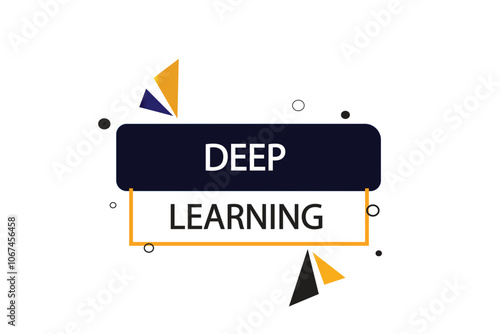 Printbutton web template,,Speech,deep learning,bubble, banner label

