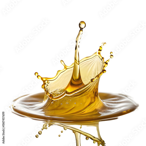 Olives with oil splash on a transparent background