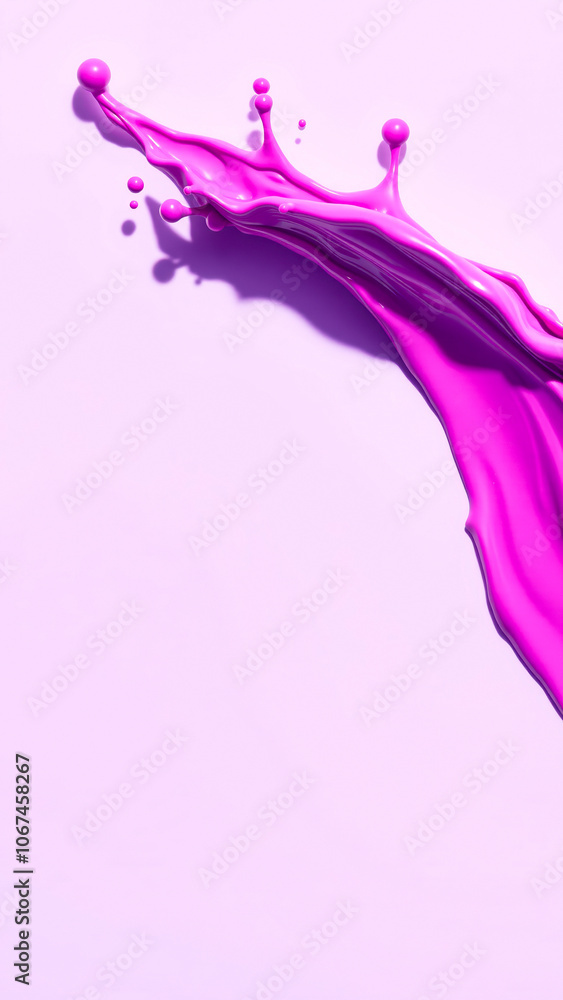 Fototapeta premium dynamic splash purple liquid