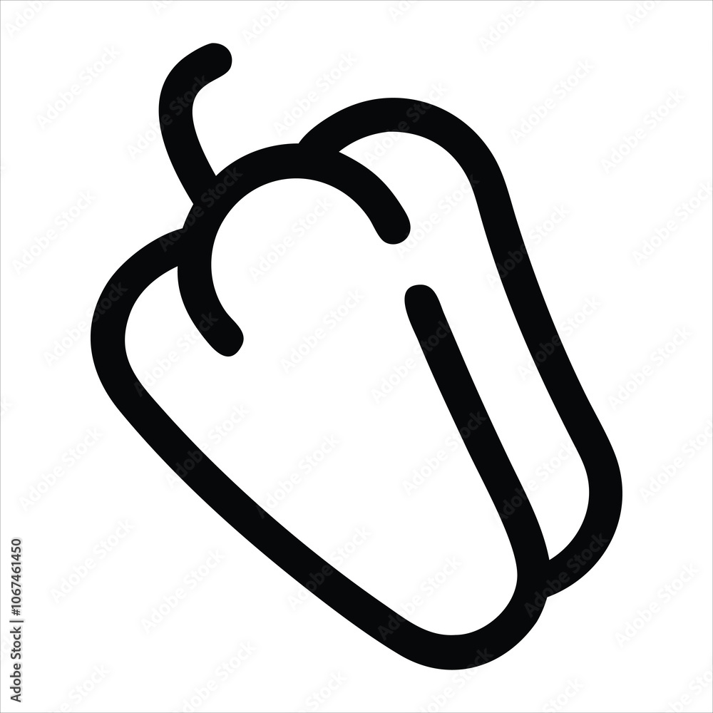 pepper vector art illustration icon logo pepper vector art illustration icon logo