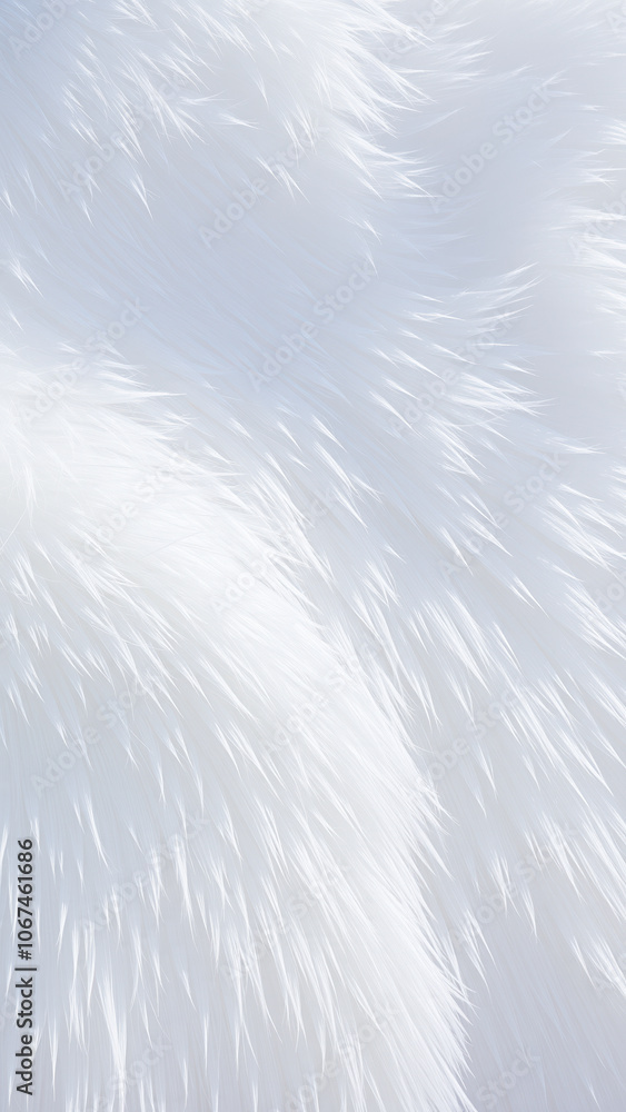Obraz premium white fur texture