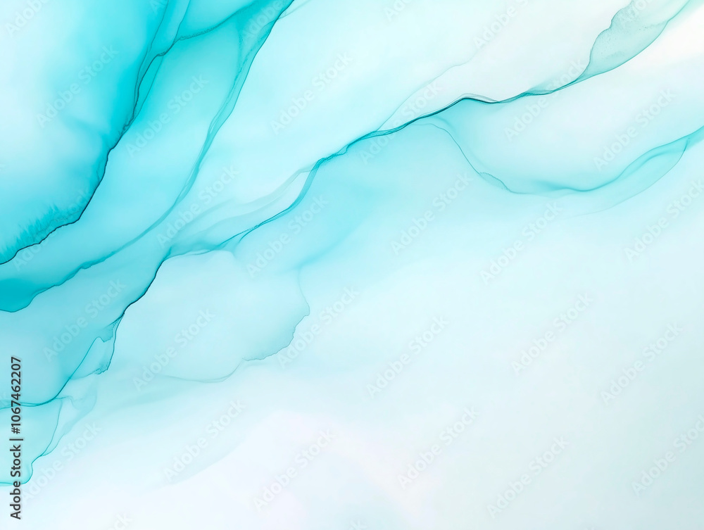 turquoise ink stains, abstract watercolor background turquoise ink stains, abstract watercolor background