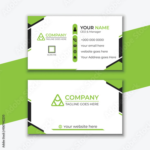 Modern Luxury Business Card Template with Abstract Customizable Layout and Elements. Professional, 
minimalist editable vector design for branding identity