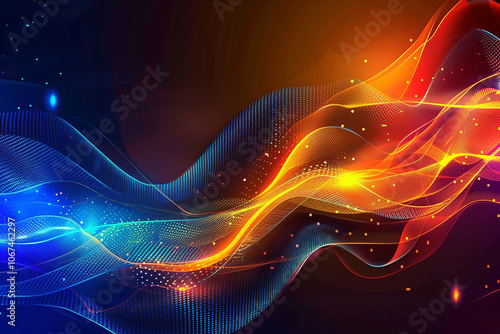 Wallpaper Mural Abstract multicolor spectrum background. Bright rays of neon light and colorful glowing lines moving speed through the dark. Torontodigital.ca