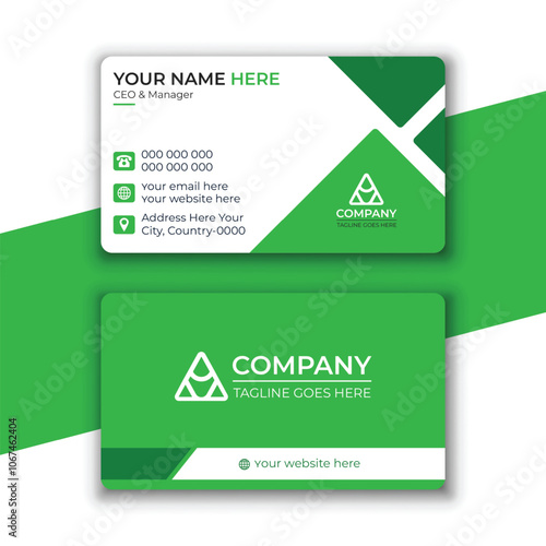 Modern Luxury Business Card Template with Abstract Customizable Layout and Elements. Professional, 
minimalist editable vector design for branding identity