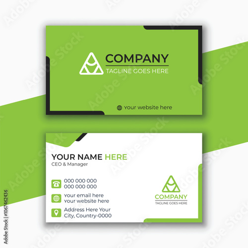 Modern Luxury Business Card Template with Abstract Customizable Layout and Elements. Professional, 
minimalist editable vector design for branding identity