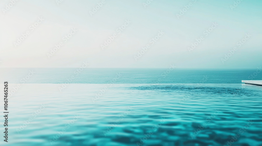Serene infinity pool overlooking the ocean at sunset for luxury travel experiences Serene infinity pool overlooking the ocean at sunset for luxury travel experiences